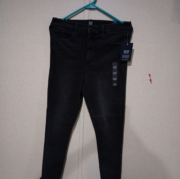 GAP Black Skinny Jeans Size 10/30R - Picture 2 of 7